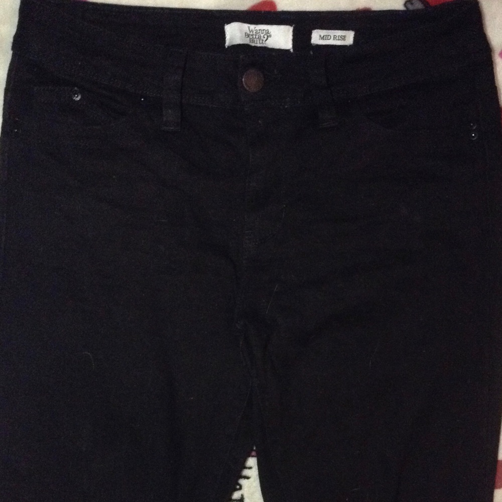 Ripped, black jeans.